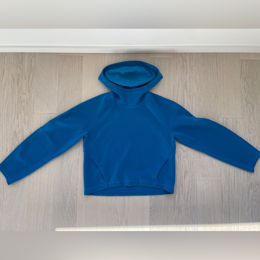 Lululemon air wrap modal hoodie poolside blue size 2/4